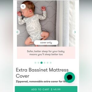 Newton baby bassinet mattress cover